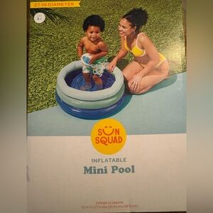 Sun Squad Blue Inflatable Mini Pool